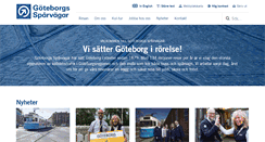 Desktop Screenshot of goteborgssparvagar.se