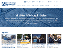 Tablet Screenshot of goteborgssparvagar.se